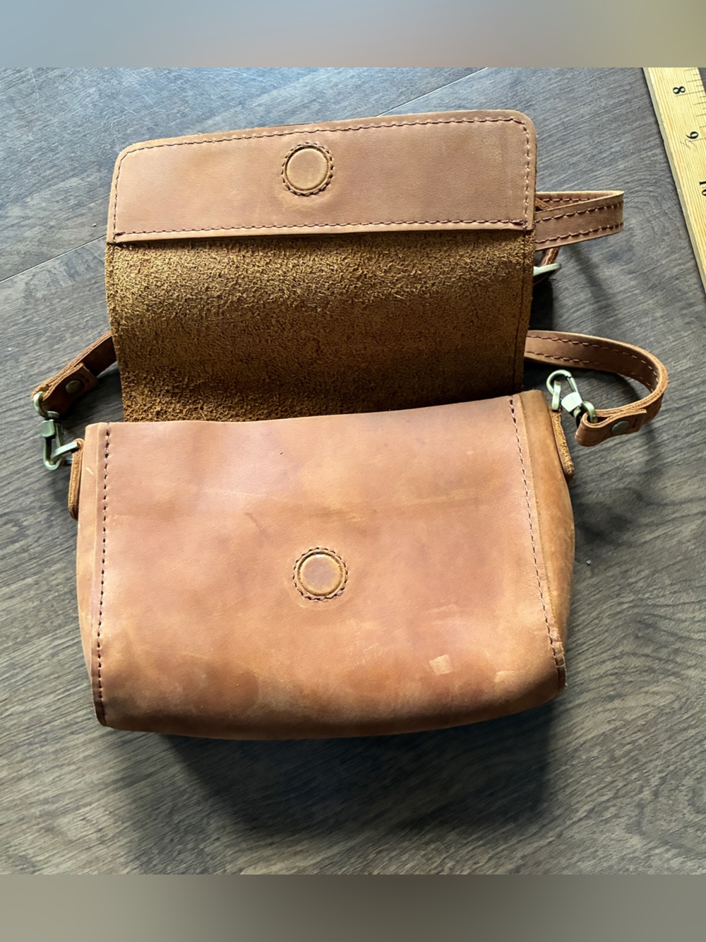 Portland Leather Goods Mini Metro Crossbody Bag In Dakota - Picture 5 of 10